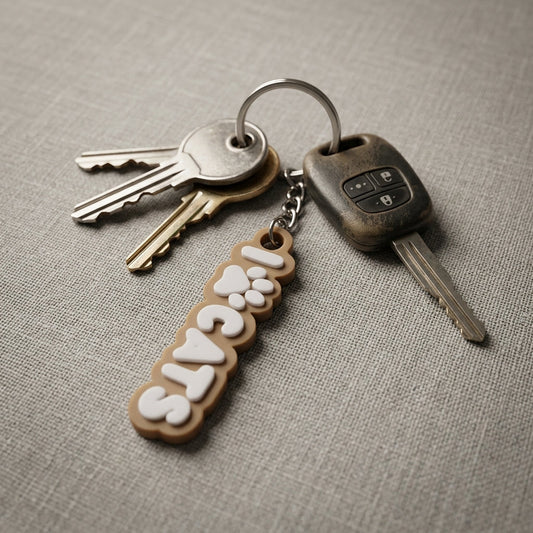Keychain medallion with Letter