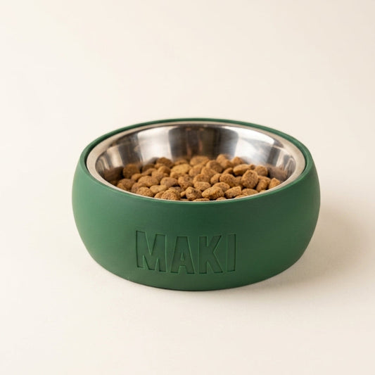 Ciotola Personalizzata per cani con Nome Fourzampe | TONDA verde