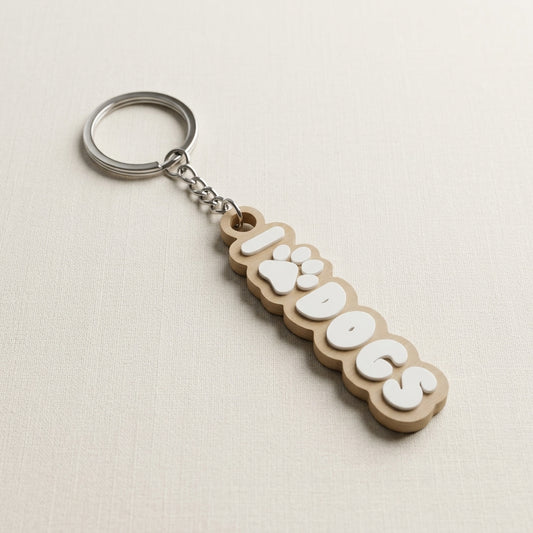 Keychain medallion with Letter