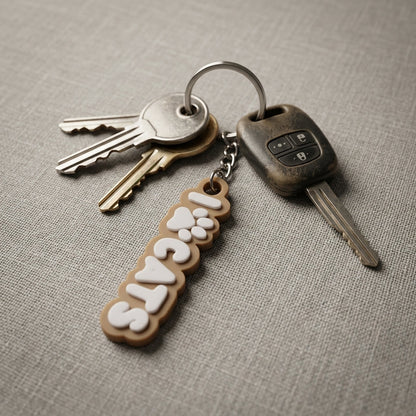 Keychain medallion with Letter